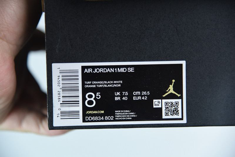 air jordan 1 mid “turf orange” dd6834-802