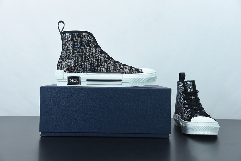 dio* b23 oblique high-top sneaker