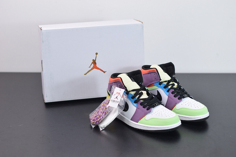air jordan 1 mid “multicolor” cw1140-100