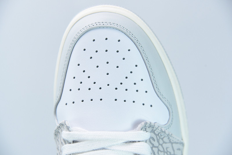 air jordan 1 low prm with grey elephant print dh4269-100