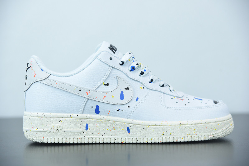 nike air force 1 low 07 lv8 paint splatter white cz0339-100