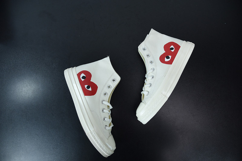 cdg play x converse