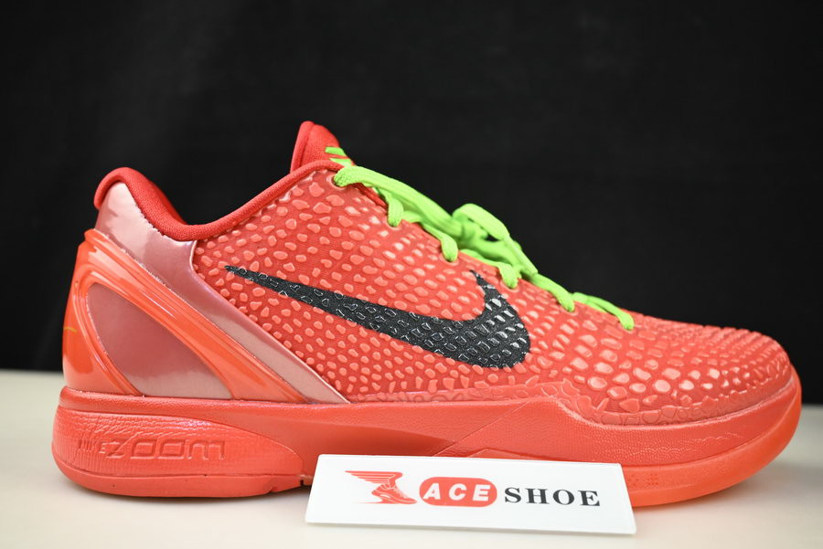 nike kobe 6 protro “reverse grinch” fv4921-600