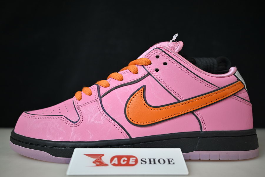 the powerpuff girls x nike sb dunk low “blossom” fd2631-600