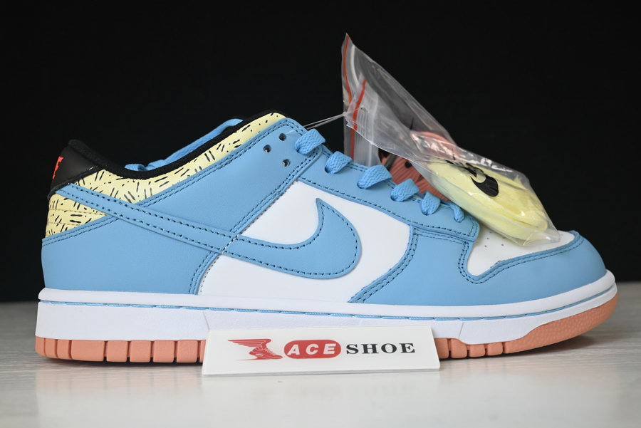 kyrie irving x nike dunk low baltic blue white dn4179-400