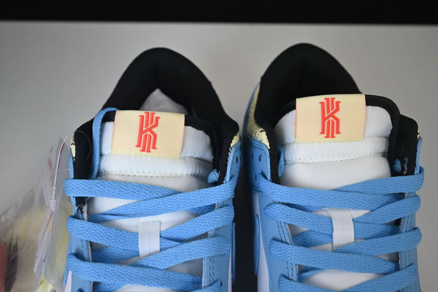 kyrie irving x nike dunk low baltic blue white dn4179-400