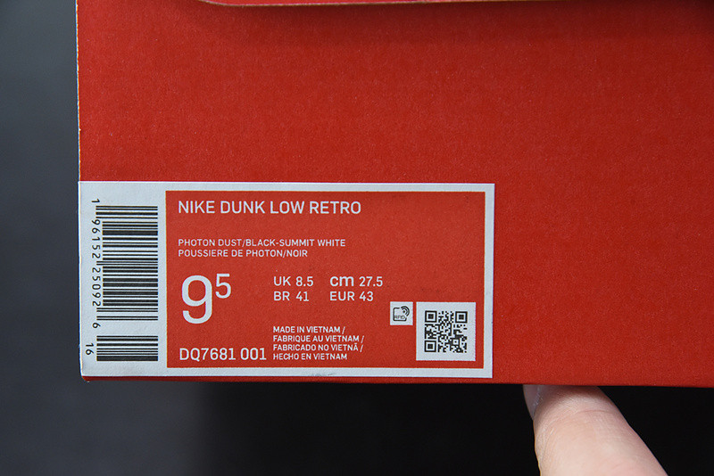 nike dunk low “iron grey” dq7681-001