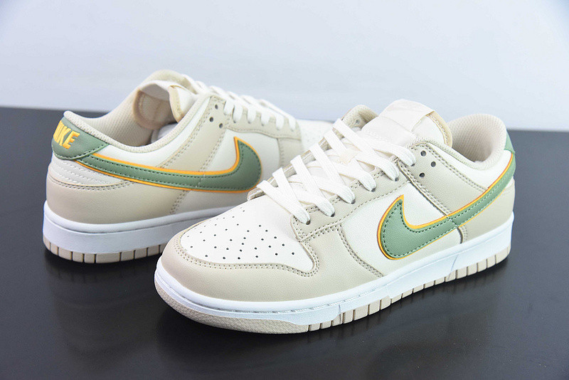 nike dunk low "pale ivory/oil green" fq6869-131