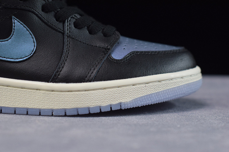 air jordan 1 mid iredescent black (w) bq6472-009