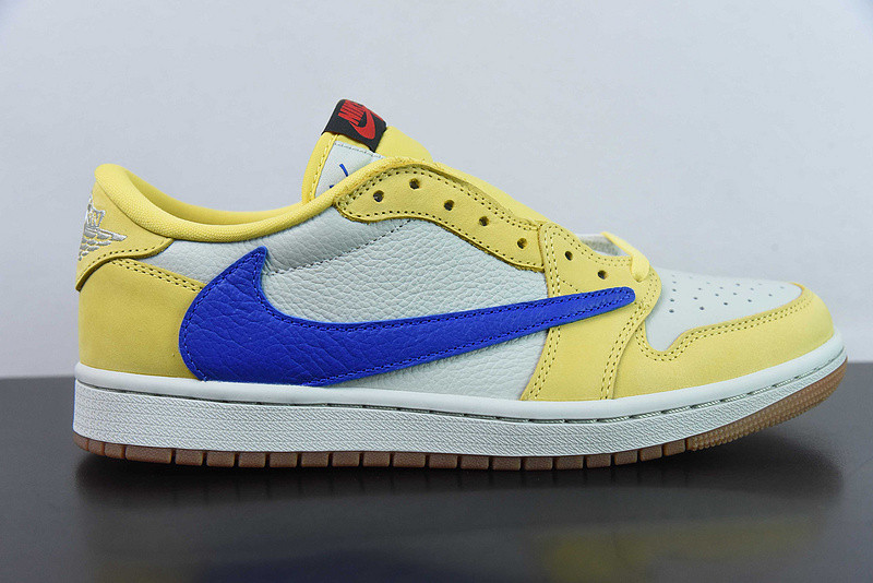 travis scott x air jordan 1 low og “canary” dz4137-700