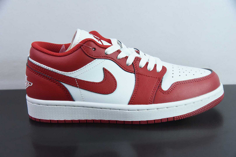 Air Jordan 1 Low Red White 553558-166