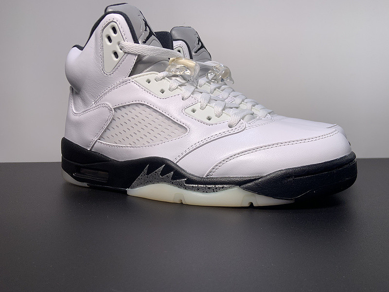 air jordan 5 white black dd0587-110