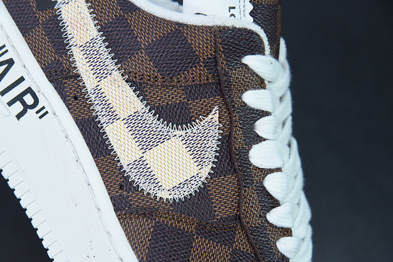 lvt x air force 1‘07 low "damier azur/brown/monogram