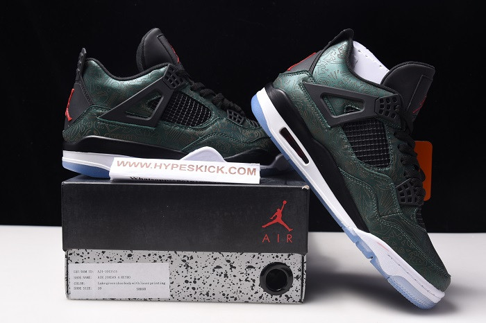 air jordan 4 green laser aj4-1043515