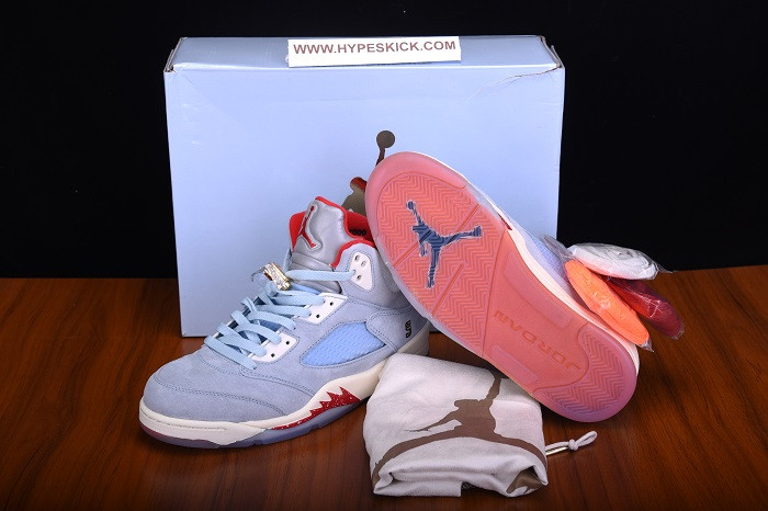 trophy room x air jordan 5 retro "ice blue" ci1899-400